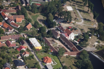 Letecký snímek městyse Katovice_59