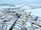 Letecké snímky Katovic - zima 2021