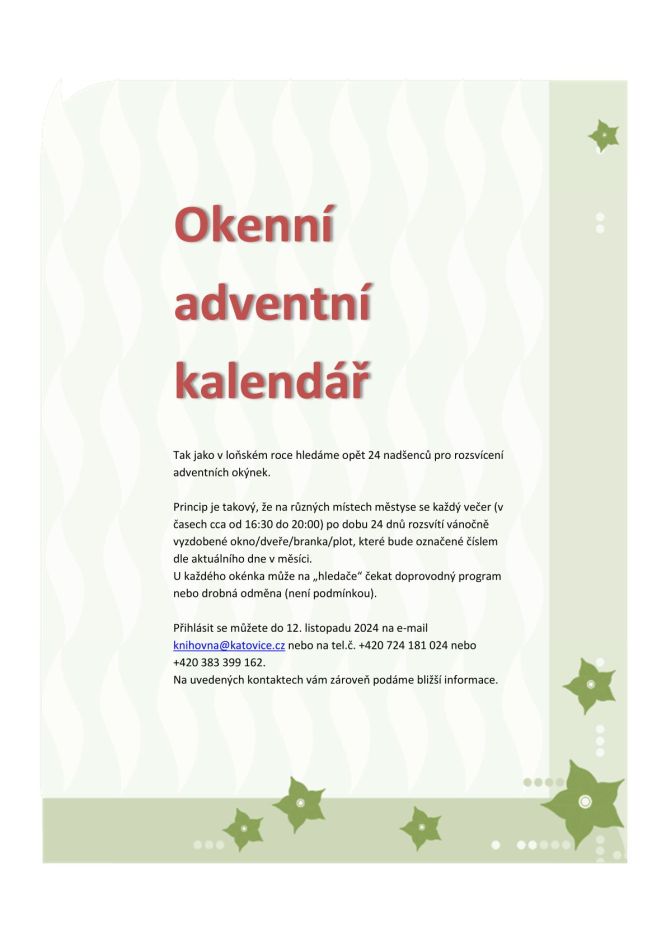 Adventní kalendář